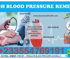 High blood pressure natural treatment