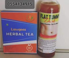 Lawgees Herbal Flat Tummy Set Tea and Mixture - Image 1
