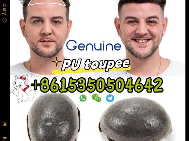 Wigs For Men V-loop Pu Men Toupee whatsapp+8615350504642