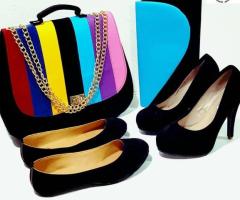 Ladies Bag, Shoe, Heel, Purse and Earring (5 in 1) - Image 3