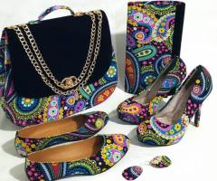 Ladies Bag, Shoe, Heel, Purse and Earring (5 in 1) - Image 4