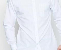 White Grandad Shirt - Image 1