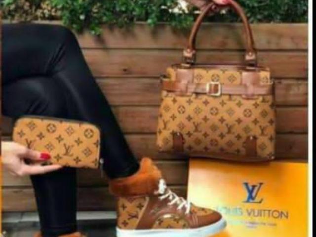 Turkey Louis Vuitton Classy Shoe And Handbag-Set