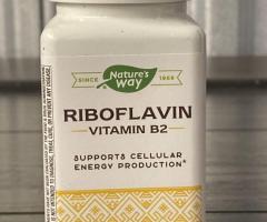Nature's Way Riboflavin Vitamin B2, Supports Cellular Energy Production .
