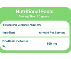 Nature's Way Riboflavin Vitamin B2, Supports Cellular Energy Production . - Image 3