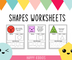 Printable shapes worksheet for preschoolers