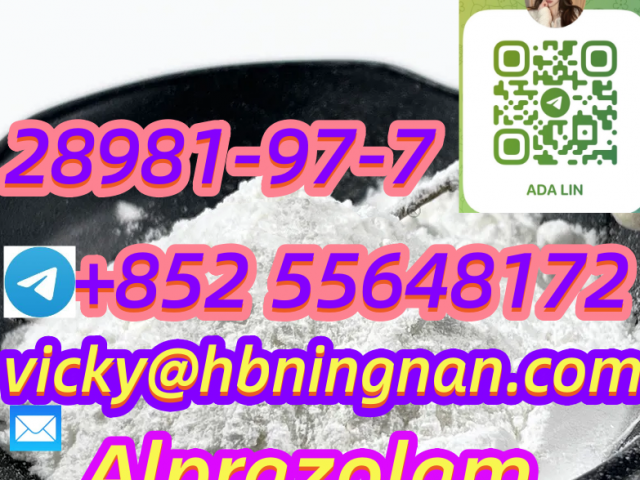 28981–97–7 Alprazolam Alprazolam Powder, C17H13ClN4, 28981–97–7