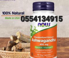 NOW Supplements Ashwagandha 450mg Standardized Extract - Image 1