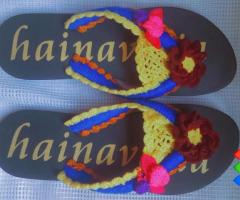 Crochet slippers And bracelets - Image 1