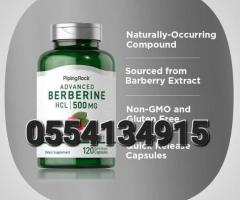 PipingRock Berberine HCL 180 Mg 120 Vegetarian Capsules